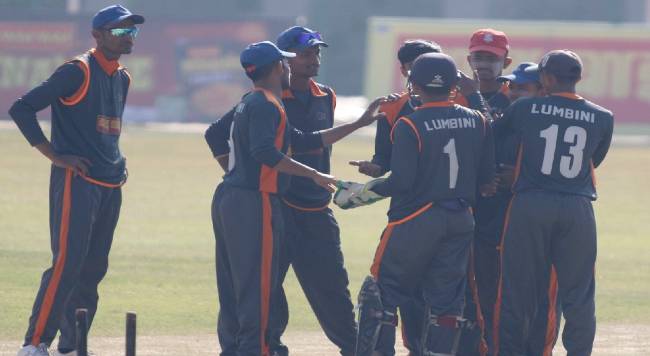लुम्बिनीलाई यु–१९ राष्ट्रिय पुरुष क्रिकेटको उपाधि